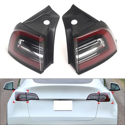 2pcs Tail Lamp Outer Rear Lights 4 Pins For Tesla Model 3 Model Y 2020-2023 - Image 1 of 4