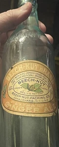 VTG RARE Beech Nut Ginger Ale Bottle Canajoharie NY - Picture 1 of 9