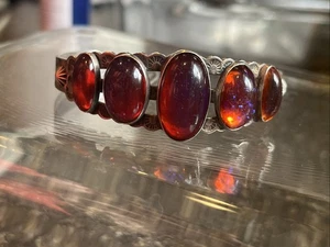 Vintage Navajo Sterling Dragons Breath Manschette Armband  - Bild 1 von 12