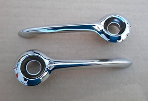 NEW OUTSIDE DOOR HANDLES FOR 1955 1956 1957 THUNDERBIRD, PAIR - Picture 1 of 2