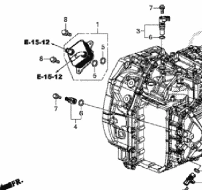 Honda 25560-R4J-003 Transmission Warmer for 16-20 Acura ILX #1 in Image - Image 1 of 2