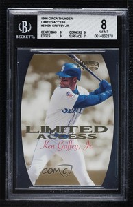 1998 Skybox Circa Thunder Limited Access Ken Griffey Jr #6LA BGS 8 HOF