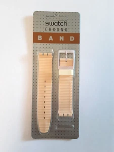 Swatch Chrono Cinturino Blisterato Nuovo White Horses SCW100 1990 Strap Band NOS - Bild 1 von 2
