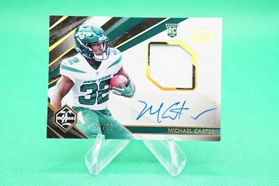 2021 Limited Rookie Patch Autographs Gold Spotlight /75 #135 Michael Carter BG6 - Image 1 of 2