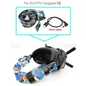 Elastic Head Strap Elastic Band Headband/30cm Cable for DJI FPV Goggles V2 - Picture 1 of 19