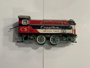 Cragstan Shuttle Train Pressed Tin Litho Battery Op Yonezawa Made Japan Bx51 - Picture 1 of 9