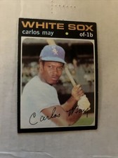 1971 Carlos May Chicago White Sox Topps Baseball Card #243