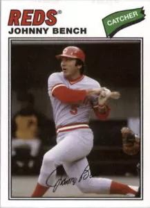 2012 pegatinas de tela Topps Archives #JB Johnny Bench - casi nuevo como nuevas - Imagen 1 de 2