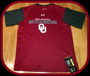 OKLAHOMA SOONERS UNDER ARMOUR YOUTH LARGE JERSEY SHIRT NEW WITH TAGS FREE SHIP - Picture 1 of 4