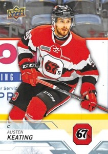 18/19 UPPER DECK CHL #55 AUSTEN KEATING OTTAWA 67s *63079