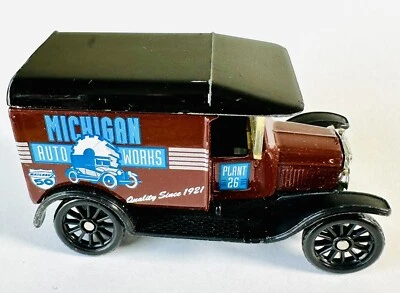 1989 Matchbox Diecast 1921 Ford Model T MICHIGAN AUTO WORKS B2-214 - Image 1 of 4