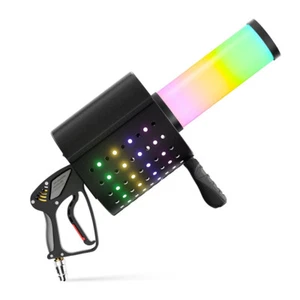 MOKA Confetti CO2 Gun with LED Lights Handheld Confetti Machine 3M Hose Safety - Picture 1 of 6