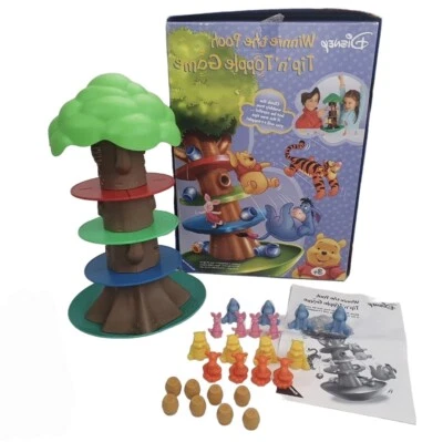 disney winnie the pooh tip 'n' topple game 2006 complete family fun ravensburger - Image 1 of 4