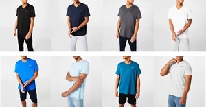  T-Shirt Herren Slazenger 100 % Baumwolle V-Ausschnitt XS S M L XL XXL 3XL 4XL BRANDNEU MIT ETIKETT - Bild 1 von 9