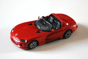 BURAGO DODGE Viper ROSSA Die Cast METAL scala 1:43 Modellino VINTAGE Anni 80 - Foto 1 di 1