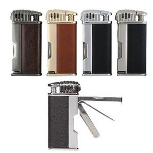 Pfeifenfeuerzeug ORLANDO mit 3-tlg. Pfeifen-Besteck Metall Feuerzeug für Pfeife