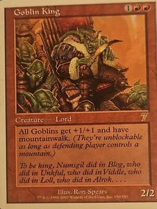 Seventh Edition Goblin King lightly played - Picture 1 of 2