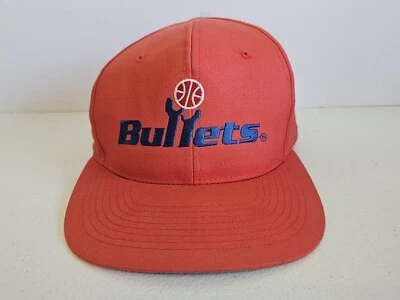 Vintage D.P.E. Washington Bullets NBA Snapback Hat Cap w/ Tag Missing Top Button - Image 1 of 4