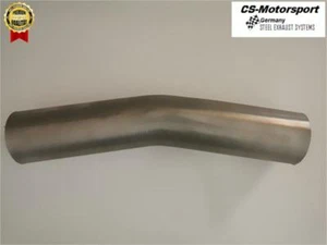 Edelstahl Rohr Bogen Auspuffrohr 15 Grad 76mm V2A Abgasrohr Rohrbogen ungeweitet - Bild 1 von 1