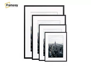 Thin Photo Frame Black Poster Frame Oak Walnut Silver Gold Narrow 2cm - Picture 1 of 67