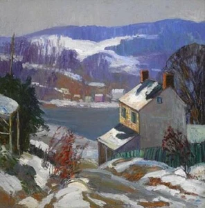 Fern Coppedge Bucks County Scene 1925 17"x 22" Archival Art Print - Picture 1 of 1