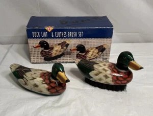 Cepillo de pelusa y removedor de pelusa de resina figurativa de pato mallardo Swank de colección con caja de 6" L. - Imagen 1 de 15