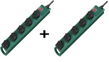 2x Brennenstuhl IP44 Garten Mehrfach Steckdosenleiste 5Fach Steckdose Außen 314