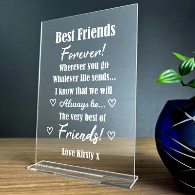 Personalised Best Friends Cute Love Friendship Gift For Her Bestie Birthday Gift - Image 1 of 4