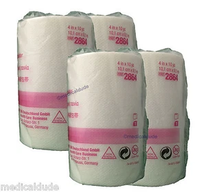 Cinta médica de tela suave Medipore 4 pulgadas x 10 yardas 3M #2864 4 rollos - Imagen 1 de 2