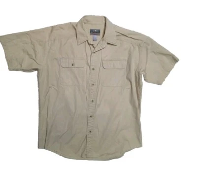 Vintage EMS Men's  Button Up Shirt Large  Outdoor Beige - Image 1 of 3