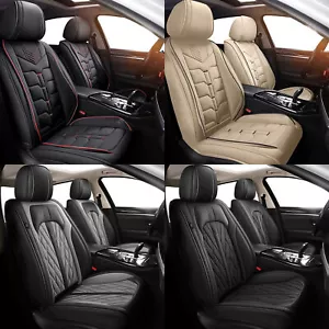 Car Seat Cover PU Leather Front Rear Full Set For Mitsubishi Outlander 2007-2023 - Picture 1 of 30