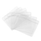 100 Clear Plastic Name Tag Holders for Conferences & Events