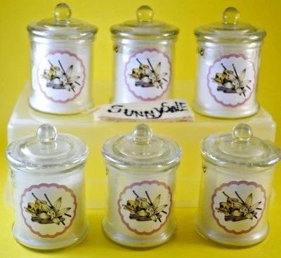 Яблочный пирог ванильная корица сладкая карамель ароматизированная белая свеча в стеклянной крышке IKEA - Изображение 1 из 4