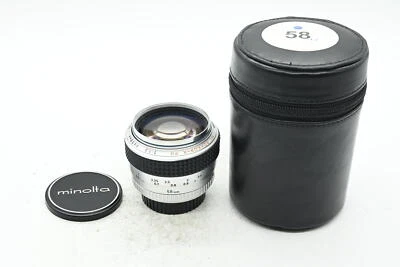 Minolta 58mm f1.2 MC-Rokkor-X PG Silver Lens #724 - Image 1 of 4