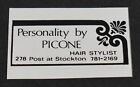 1969 annonce imprimée personnalité San Francisco par coiffeur Picone 278 post stockton