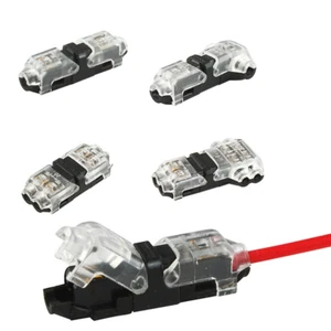 5/10x Quick Wire Splice Connectors 2Pin T/I Type Solderless LED Cable Connectors - Picture 1 of 11