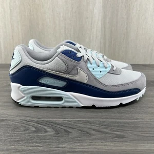 Tenis deportivos Nike Air Max 90 talla 13 para hombre platino puro blanco azul gris - Imagen 1 de 12