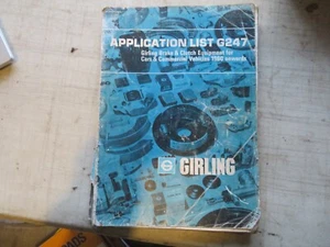 CATALOGO FRENI E FRIZIONE GIRLING G247 - Foto 1 di 1