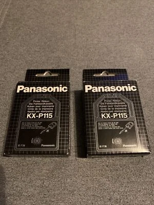 2 Genuine Matsushita Panasonic KX-P115 Printer Ribbon KX-P1150 P1180 P1695 P2150 - Image 1 of 4