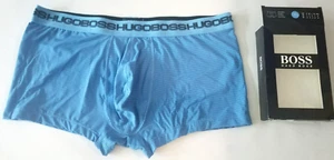 New Hugo Boss Blue Microfiber Boxer Brief Shorts Trunk Underwear Size XL - Picture 1 of 3