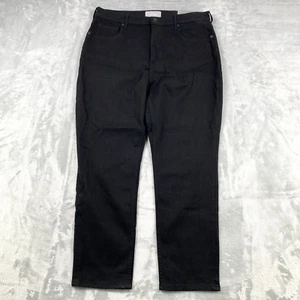 New Everlane Regular High Rise Jeans Womens 33 Black Straight Denim - Picture 1 of 10