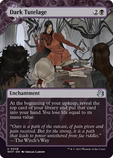 DARK TUTELAGE (WOT) Wilds of Eldraine: Enchanting Tales - MTG - NM - Image 1 of 1