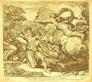 Ne descends pas en Egypte Isaac La Bible Nicola Chaperon 1649 ap Raphaël Vatican - Imagen 1 de 4