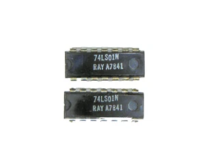 RAY74LS01N "Original" Raytheon 14P DIP TTL IC 2 pcs - Picture 1 of 1
