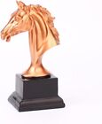 Resin Horse Head Desktop Sculpture Sports Trophy Award Gift Decor Horse