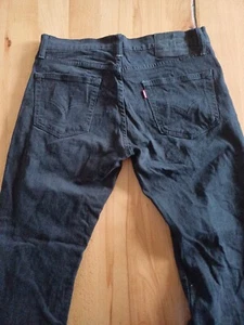Nr.123 Levis 511 Slim W32 L30 Schwarz/Verwaschen Reißverschluss 99%Cotton - Bild 1 von 24