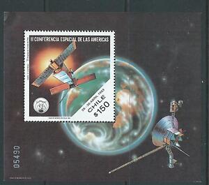 CHILE 1993 souvenir sheet Space satelite 