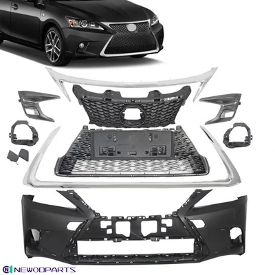For Lexus CT200h 2011-2017 Complete Front Bumper Cover Grille Set Sport Style Foto 1 de 4