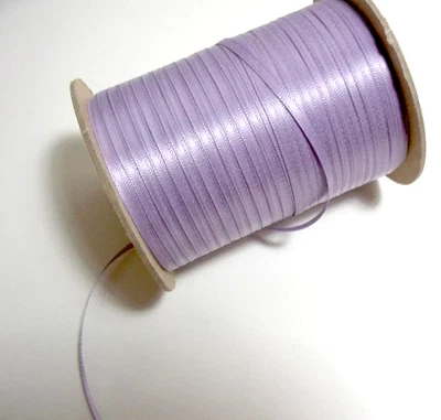 Thistle Purple Double-Face Satin Ribbon 1/8 inch wide x 50 yards Offray B2 - Image 1 of 4