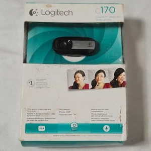 Logitech C170 Webcam 5MP USB 2.0 Pc Video Camera Windows - New And Sealed - Picture 1 of 2